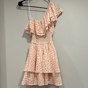 Francesca's Collections Bow Ruffle Dress